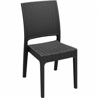 Florida Stacking Resin Side Chair - Brown